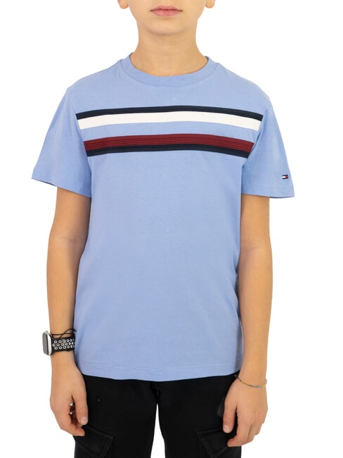 TOMMY HILFIGER TH KIDS T-shirt en coton Iris de juin - Tee-shirt enfant