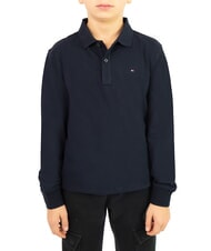 TOMMY HILFIGER TH KIDS polo à manches longues pour enfants ciel du désert - Tee-shirt enfant - 1