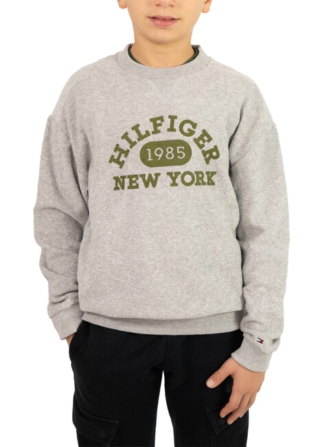 TOMMY HILFIGER TH KIDS Sweat-shirt enfant imprimé nouveau gris clair chiné - Bébé Sweat
