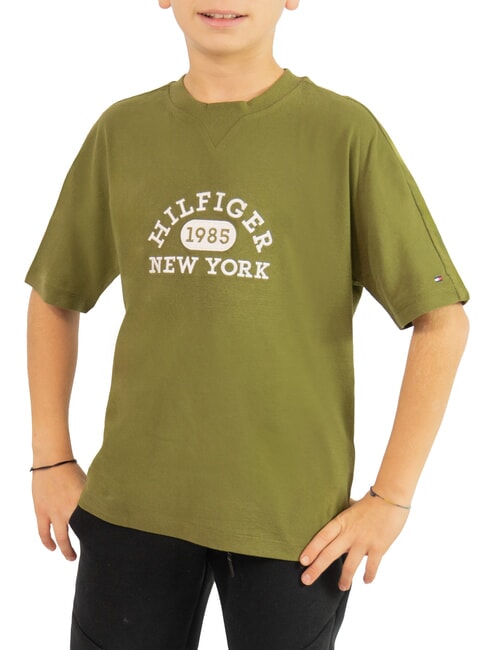 TOMMY HILFIGER TH KIDS T-shirt enfant coupe décontractée vert - Tee-shirt enfant