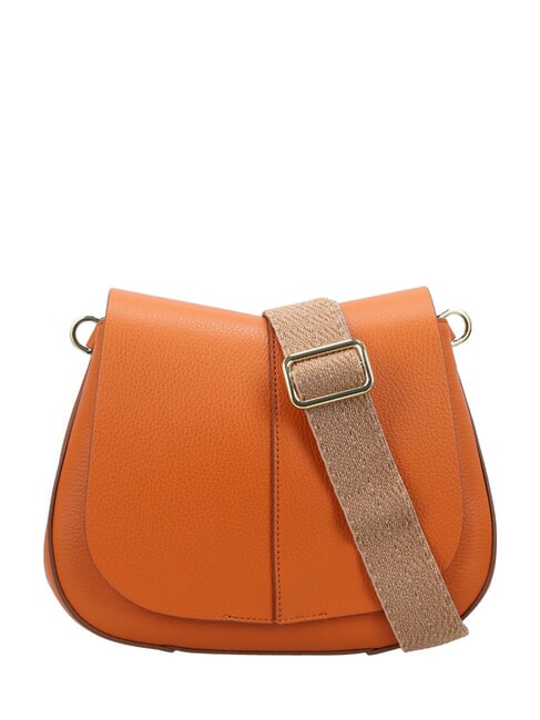 GIANNI CHIARINI HELENA ROUND Sac en cuir avec double bandoulière pimenter - Sacs pour Femme