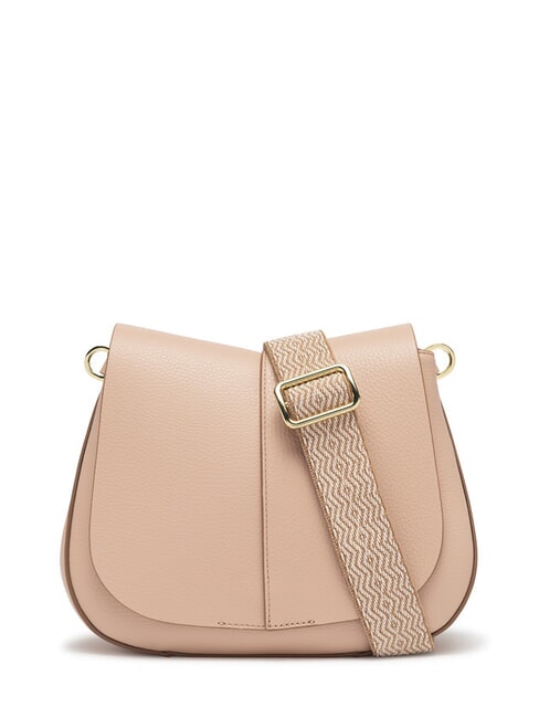 GIANNI CHIARINI HELENA ROUND Sac en cuir avec double bandoulière sel rose - Sacs pour Femme