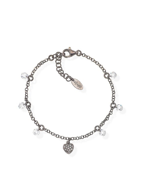 AMEN CANDY CHARM Bracelet en argent avec breloques ruthénium - Bracelets