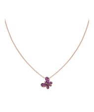 AMEN FARFALLE Collier en argent rose avec zirconias - Colliers