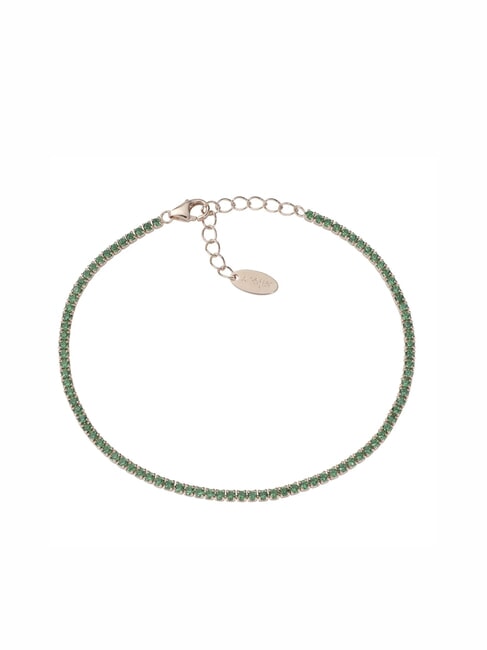 AMEN TENNIS MANIA Bracelet rose avec zircon vert Rose - Bracelets
