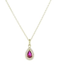 AMEN LADY Collier avec pendentif en forme de goutte et zirconia - Colliers
