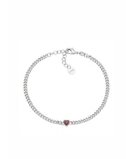 AMEN AMORE Bracelet avec cœur en zircon rouge - Bracelets