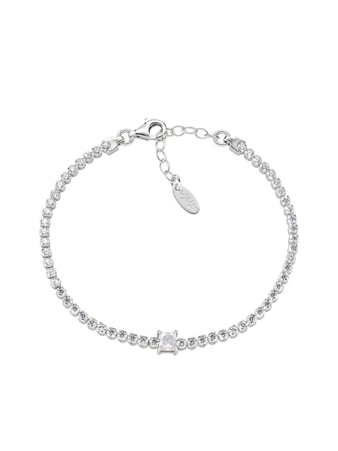 AMEN TENNIS Bracelet avec zircon blanc rhodium - Bracelets