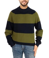 TOMMY HILFIGER TH Pull à col rond en laine mélangée - Pulls pour hommes