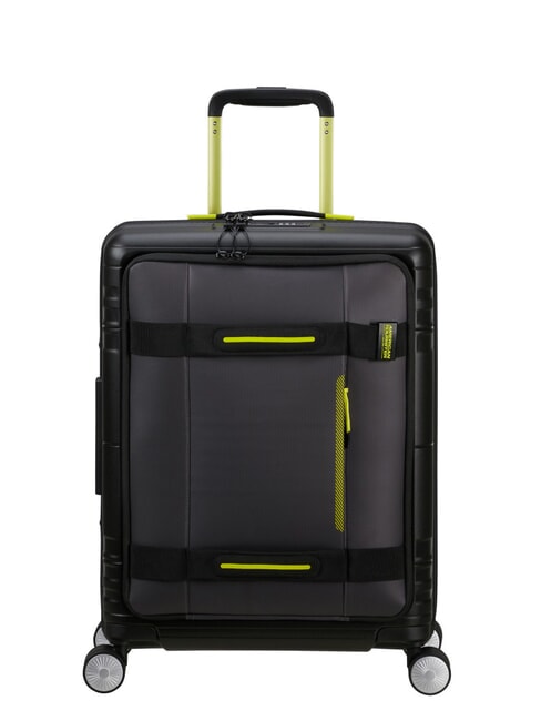 AMERICAN TOURISTER HELLO CABIN Valise à roulettes extensible noir/citron vert - Valises cabine