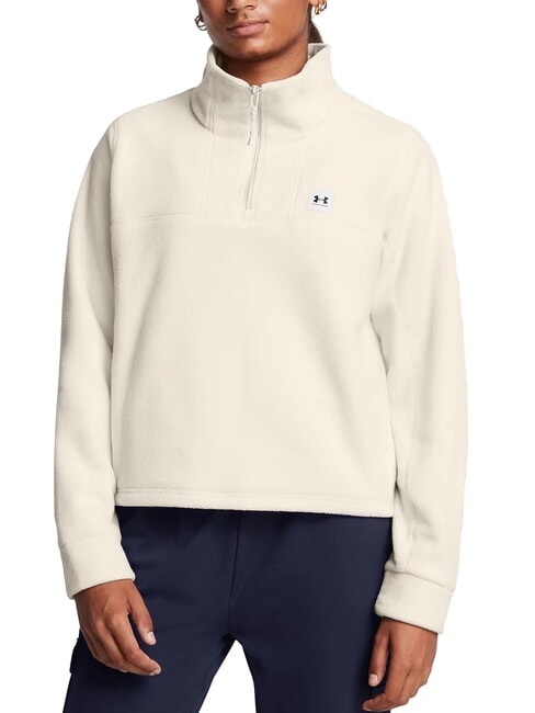 UNDER ARMOUR EXPANSE FLEECE Sweat-shirt sommet blanc - Sweat-shirts pour femmes