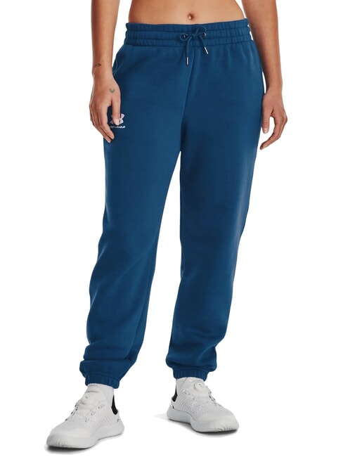 UNDER ARMOUR ICON FLEECE pantalon de survêtement bleu universitaire - Costumes de sport pour femmes