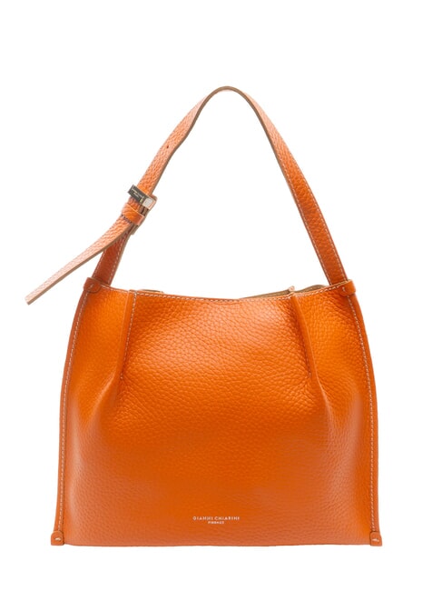 GIANNI CHIARINI DORY sac bandoulière en cuir corail-nature - Sacs pour Femme
