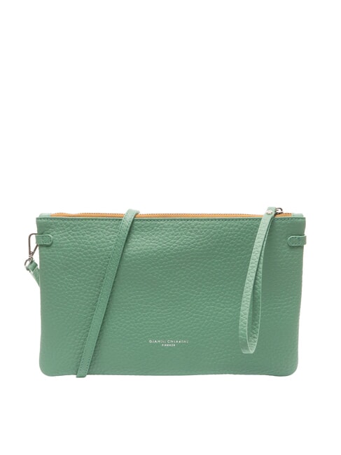 GIANNI CHIARINI HERMY Pochette en cuir avec bandoulière sable à la menthe - Sacs pour Femme