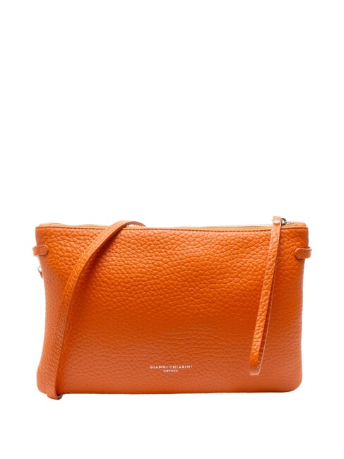 GIANNI CHIARINI HERMY Pochette en cuir avec bandoulière corail-nature - Sacs pour Femme
