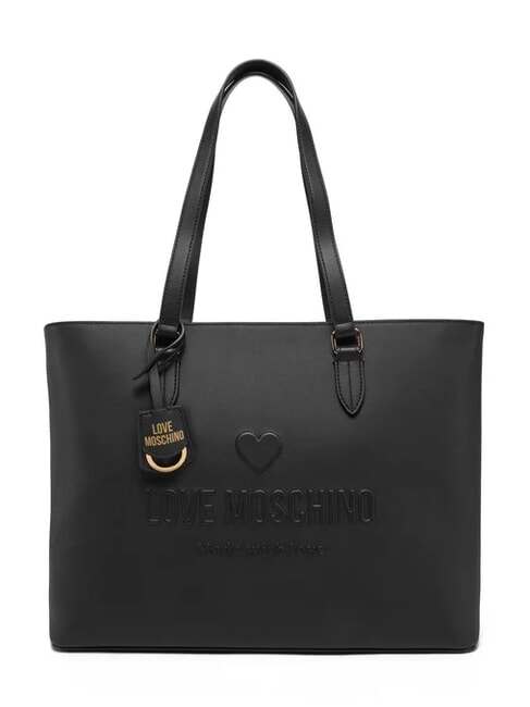 LOVE MOSCHINO LOVE EMBOSSED sac à bandoulière Noir - Sacs pour Femme