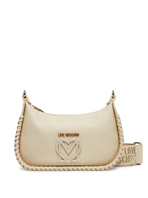 LOVE MOSCHINO BRAIDED sac bandoulière Ivoire - Sacs pour Femme
