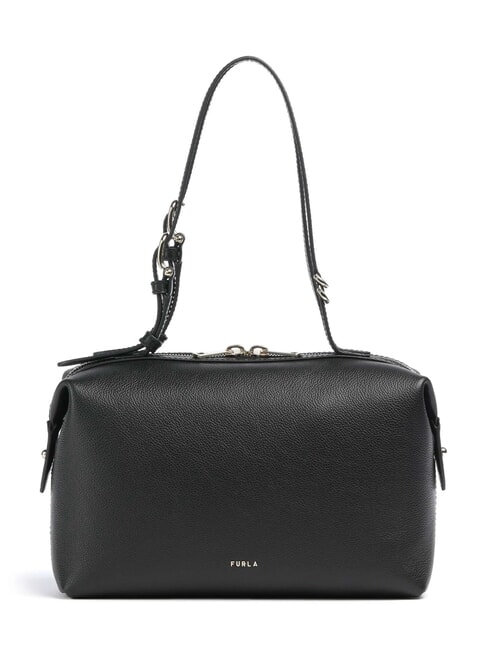 FURLA DOUBLE sac bandoulière en cuir Noir - Sacs pour Femme