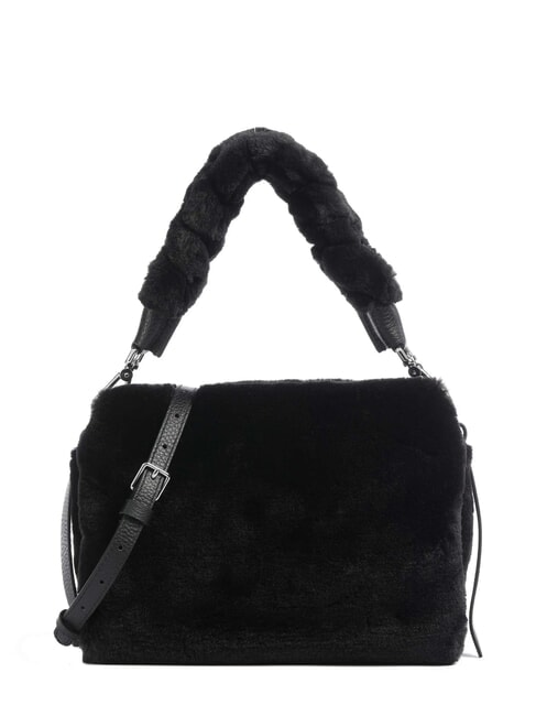 COCCINELLE BOHEME SYNTHETIC FUR sac bandoulière Noir - Sacs pour Femme