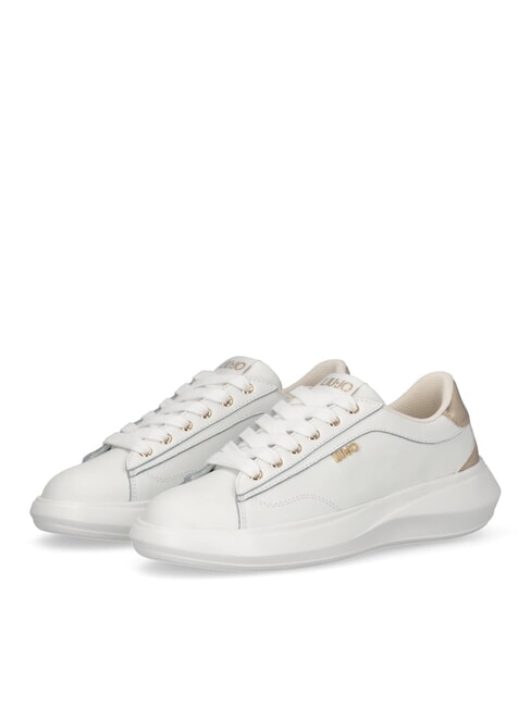LIUJO CASPER 01 Baskets avec semelle intérieure laminée blanc / or clair - Chaussures Femme