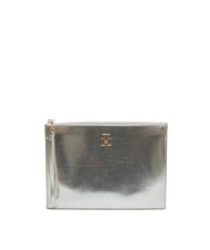 TOMMY HILFIGER TH MONOGRAM Pochette enveloppe avec dragonne argent m&eacute;tallique - Sacs pour Femme - 1