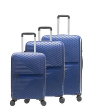 LESAC SLIDE Ensemble cabine + extensible moyen et grand, ultra-résistant - Valises Rigides