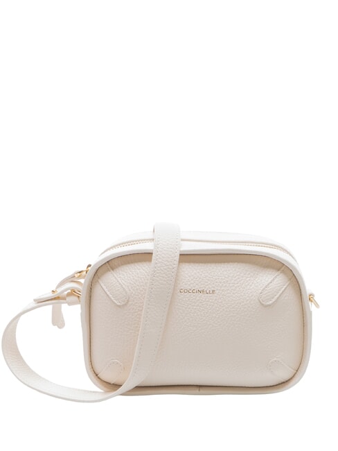 COCCINELLE MALETA Mini sac bandoulière en cuir blanc - Sacs pour Femme