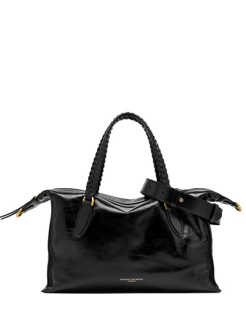 GIANNI CHIARINI ROXY Sac à main en cuir avec bandoulière Noir - Sacs pour Femme
