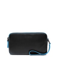 PIQUADRO BLUE SQUARE Pochette en cuir Noir - Sacs pour Femme - 1