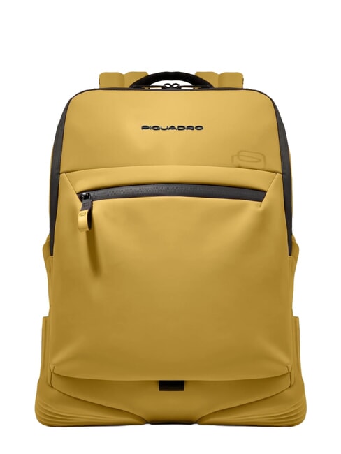 PIQUADRO CORNER SPECIALE GOMMATO  Sac à dos PC 14" jaune - Sacs à dos pour ordinateur portable