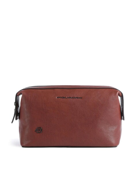 PIQUADRO BLACK SQUARE Trousse de beauté en cuir CUIR - Trousses