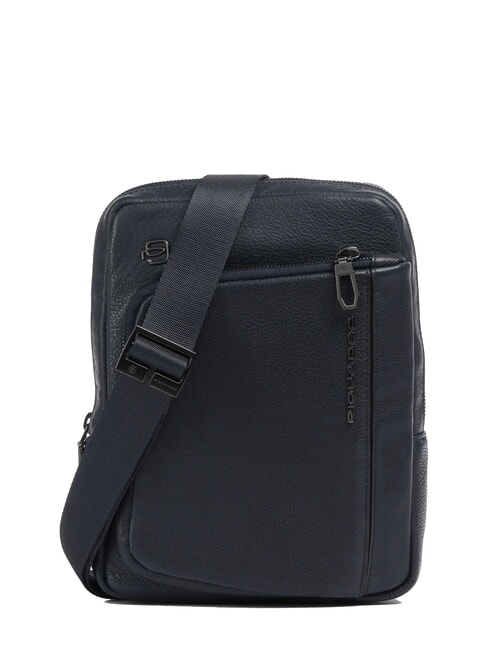 PIQUADRO CRONUS Sac en cuir, support pour tablette bleu - Sacs en Bandoulières pour Homme