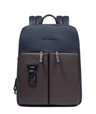 PIQUADRO HARPER Sac à dos extensible pour ordinateur portable 14 pouces bleu/marron foncé - Sacs à dos pour ordinateur portable - 1