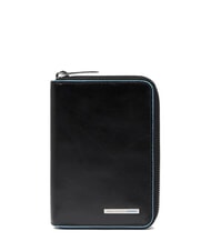 PIQUADRO BLUE SQUARE portefeuille zippé Noir - Portefeuilles Femme - 1