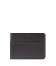 PIQUADRO HARPER Portefeuille en cuir pour homme Noir - Portefeuilles Homme - 1