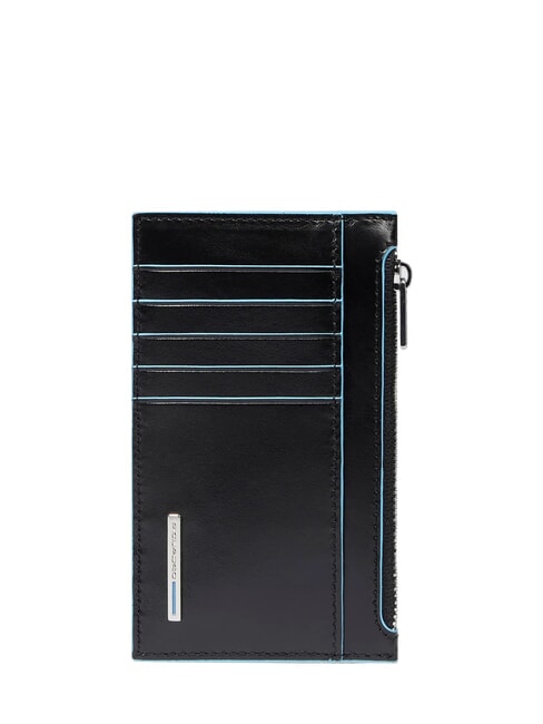 PIQUADRO BLUE SQUARE Porte-monnaie / porte-cartes Noir - Portefeuilles Femme