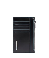 PIQUADRO BLUE SQUARE Porte-monnaie / porte-cartes Noir - Portefeuilles Femme - 1