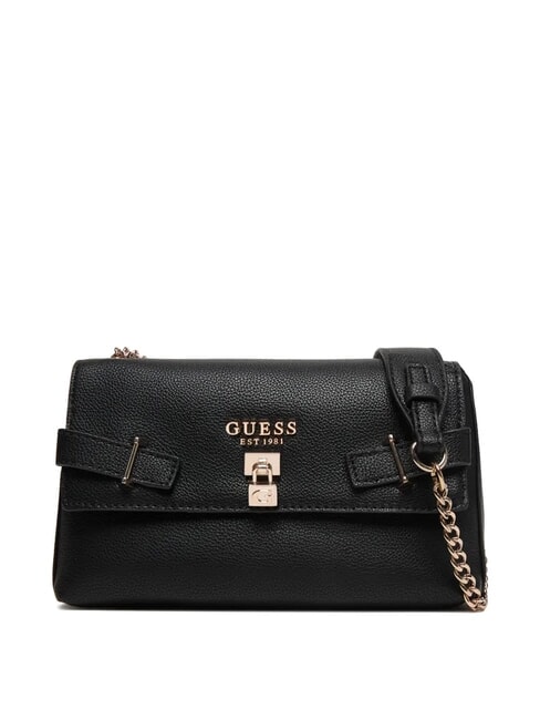 GUESS YESBA Sac bandoulière à rabat, sac porté en travers du corps NOIR - Sacs pour Femme