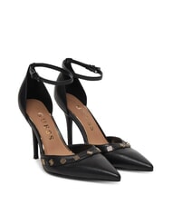 GUESS NANAE Escarpins &agrave; talons hauts avec bride et clous NOIR - Chaussures Femme - 1