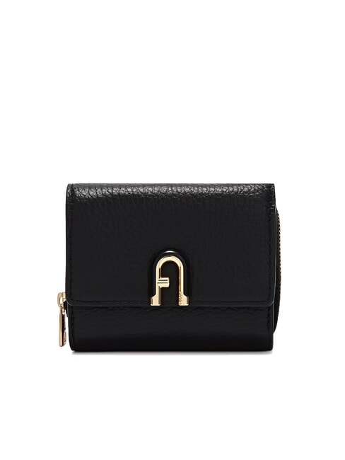 FURLA IDEA Portefeuille compact en cuir Noir - Portefeuilles Femme