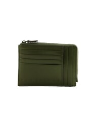 THE BRIDGE GIACOMO Porte-cartes en cuir avec porte-monnaie thym/ruth&eacute;nium fonc&eacute; - Portefeuilles Homme - 1