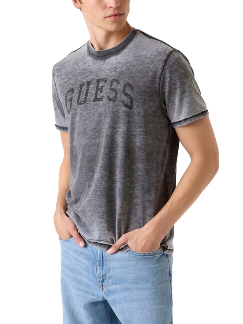 GUESS MARINE LOGO T-shirt à manches courtes à effet délavé jetbla - T-shirt