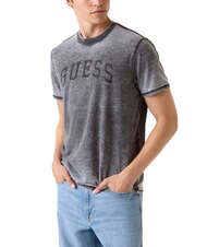 GUESS MARINE LOGO T-shirt à manches courtes à effet délavé jetbla - T-shirt - 1