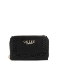 GUESS TATUM Portefeuille zipp&eacute; moyen NOIR - Portefeuilles Femme - 1