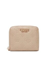 GUESS PHOEBE petit portefeuille zipp&eacute; logo simplement taupe - Portefeuilles Femme - 1