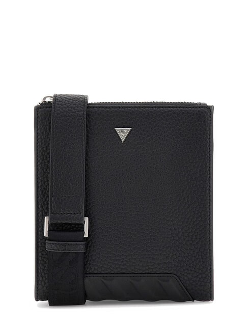 GUESS TORINO sac plat NOIR - Sacs en Bandoulières pour Homme