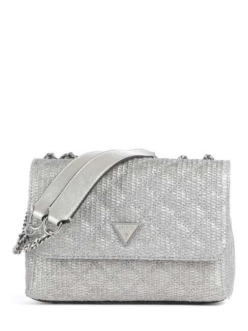 GUESS GIULLY sac bandoulière ARGENT - Sacs pour Femme