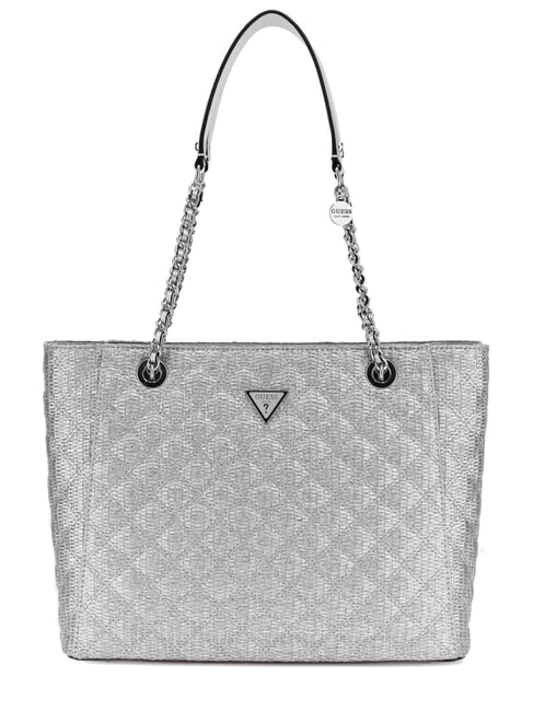 GUESS GIULLY Sac à provisions ARGENT - Sacs pour Femme