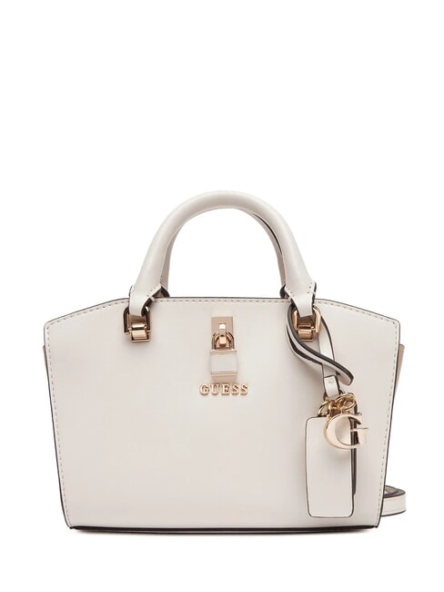 GUESS QUEENSLAND Mini sac à main avec bandoulière blanc cassé/taupe - Sacs pour Femme