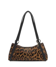 GUESS DOMITILLA Sac bandoulière en cuir animalier St. - Sacs pour Femme